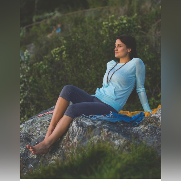 🩵Lululemon Size 4/6 Chai Time Pullover Heathered Aquamarine - Picture 5 of 14